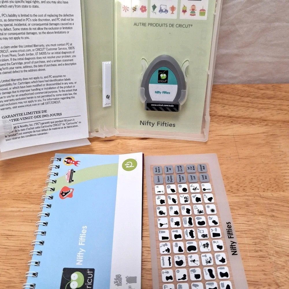 Lot of 5 Cricut Cartridges Keyboards & Booklets Missing 1 Book Crafting DIY